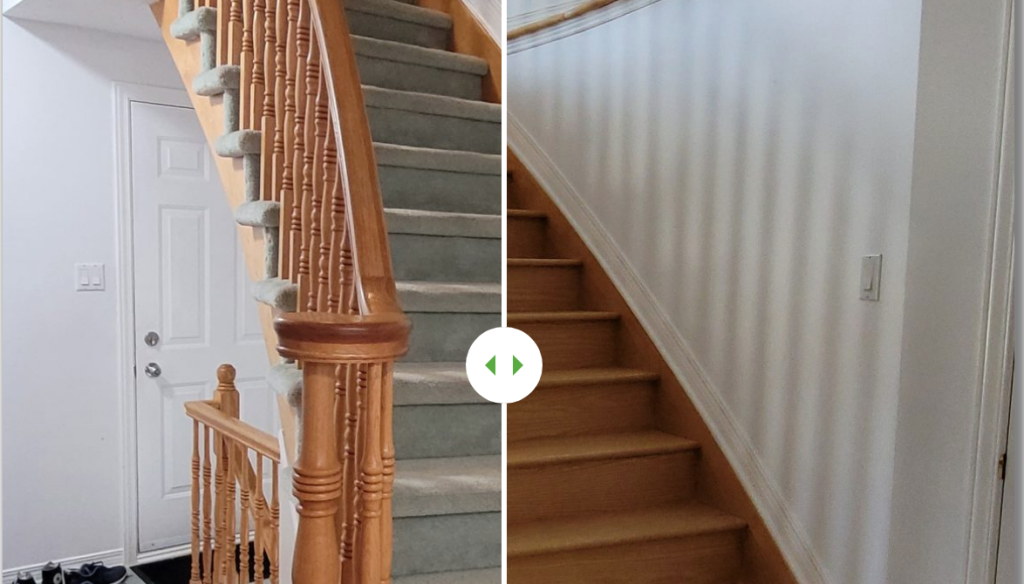 Hardwood Stair Remodel, Gatineau, Mont-Bleu, Rue de Vimy