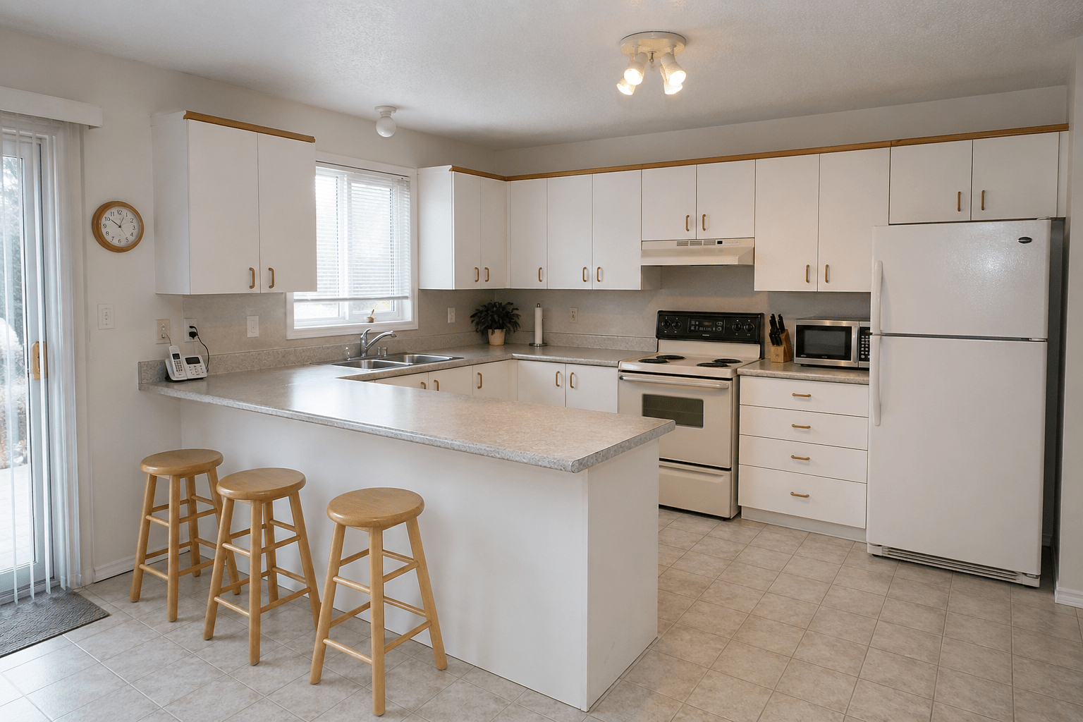 Kitchen before a complete renovation in Ottawa Gatineau or Montreal