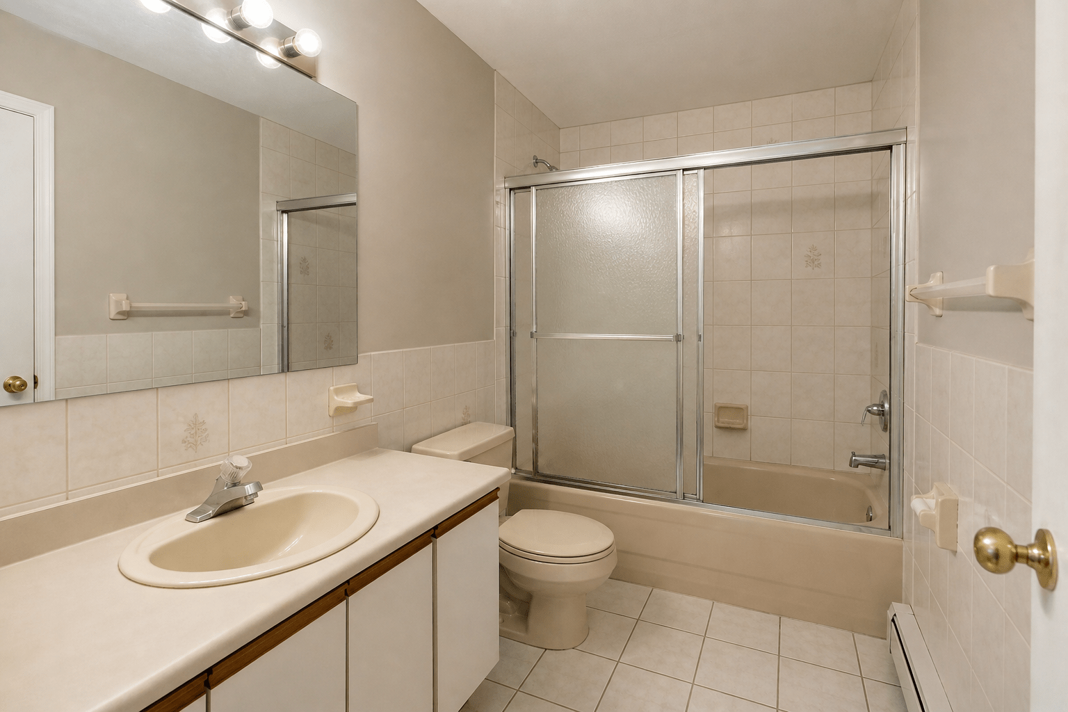 Bathroom before a complete renovation project