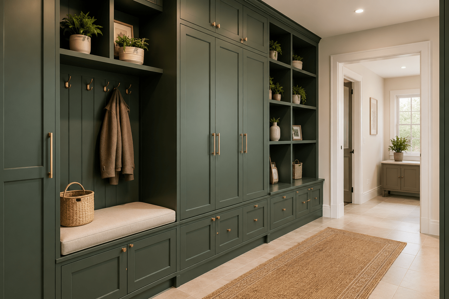 Built-in storage and timeless home renovation