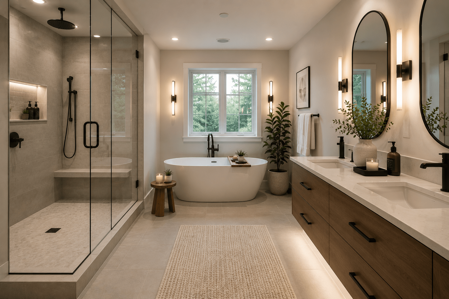 Spa-inspired bathroom renovation