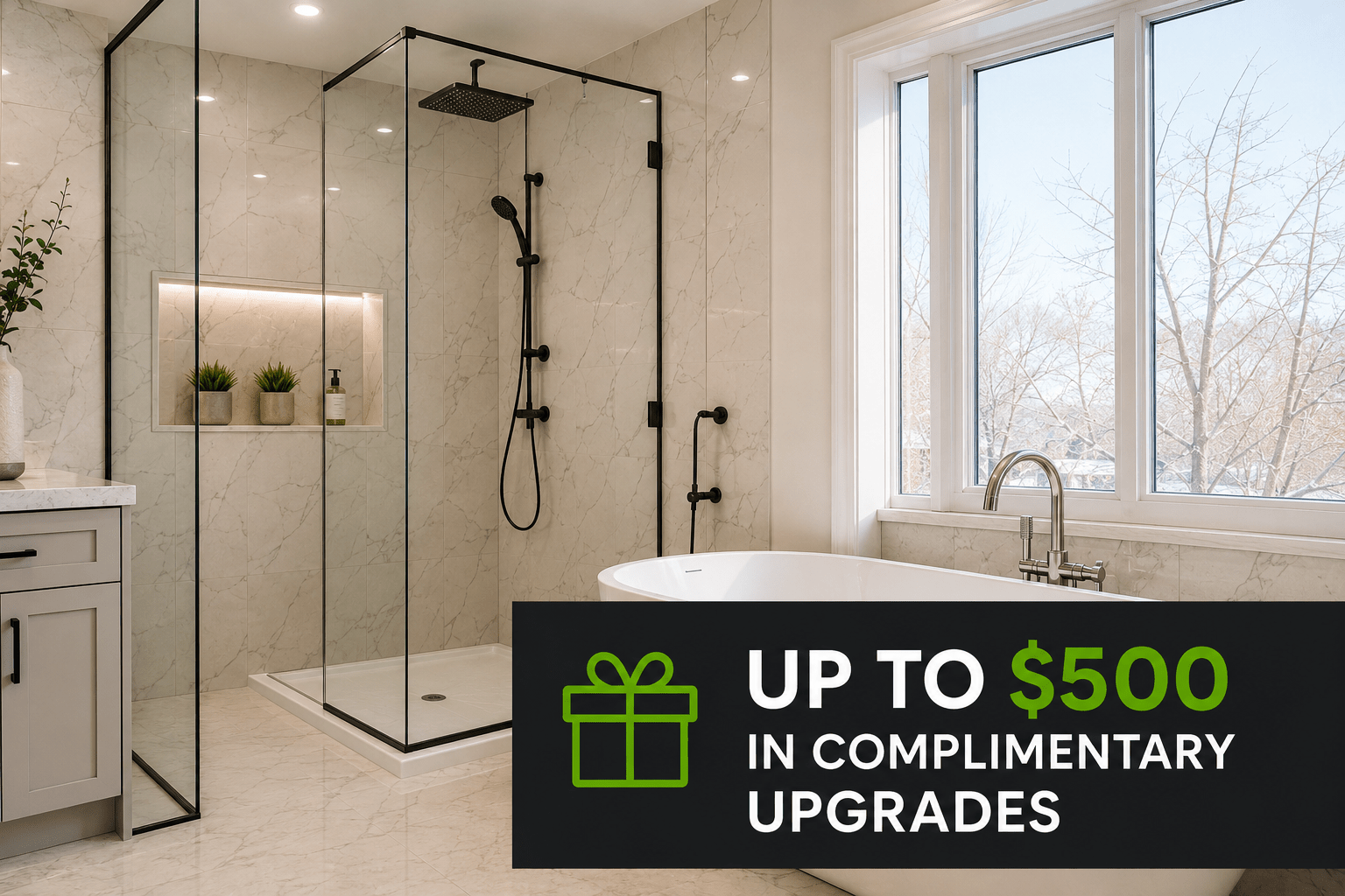 Bathroom renovation upgrade credit