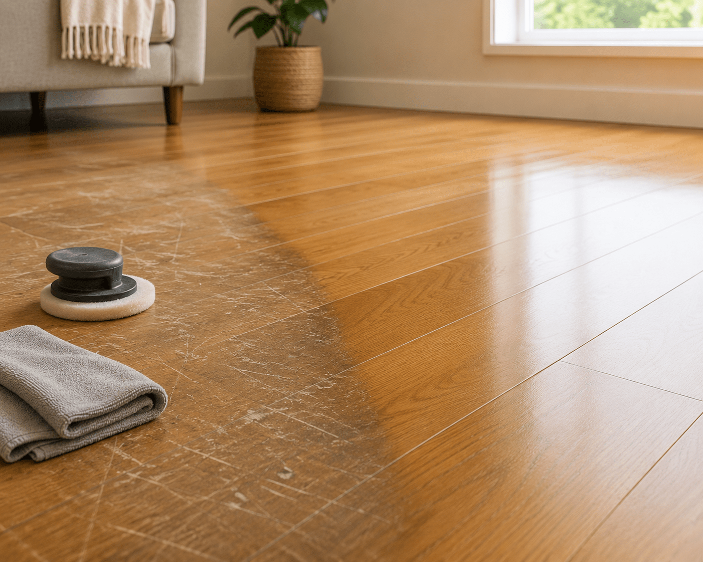 Clean modern flooring repair or replacement to improve home resale appeal